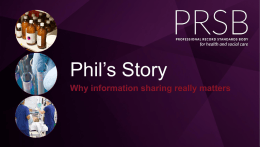 Why information sharing really matters