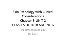 Skin Pathology with Clinical Considerations Chapter 3