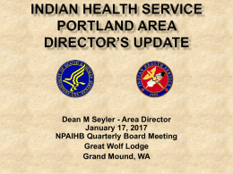 PowerPoint Presentation - Northwest Portland Area Indian Health