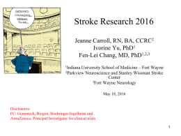 8 Stroke Research Updates_Chang