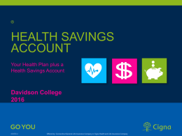 Health Plan with a Health Savings Account
