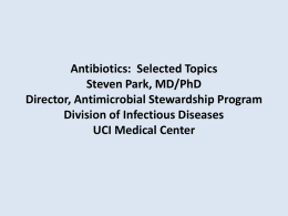 Antibiotics Update