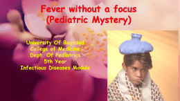 Fever without a focus