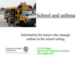 School and asthma