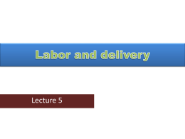 Labor and delivery