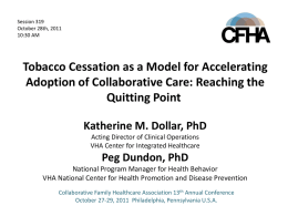 Tobacco Use Cessation: A Brief Primary Care Intervention