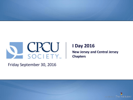 - CPCU Society - Central Jersey Chapter