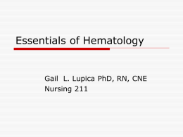 Essentials of Hematology