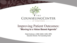 Executive leadership track-Improving Patient Outcomes