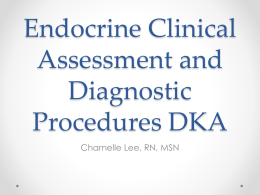 Endocrine Clinical Assessment and Diagnostic Procedures
