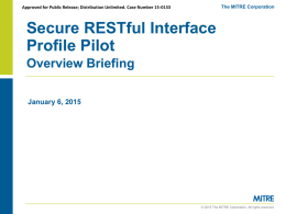 Secure RESTful Interface Profile