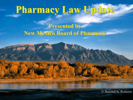 Power Point - 1st half - New Mexico Pharmacists Association