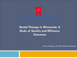 Dental Therapy in Minnesota
