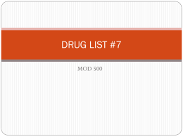 DRUG LIST #7 - aj pharmacy