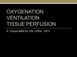 Oxygenation Ventilation Tissue Perfusion