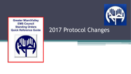 2017 GMVEMSC Standing Orders Changes PowerPoint Presentation