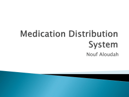Medication Distribution System