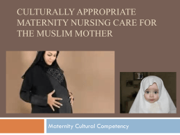 Muslim culture practices in birth