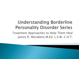 Understanding Borderline Personality Disorder Series