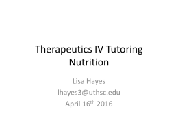 Therapeutics IV - 4-16