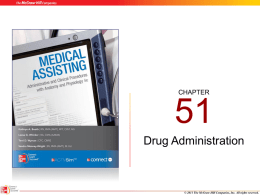 Drug Administration - McGraw Hill Higher Education