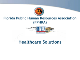 Health Insurance Programs - Florida Public Human Resources