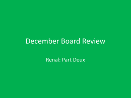 December Board Review - LSU School of Medicine