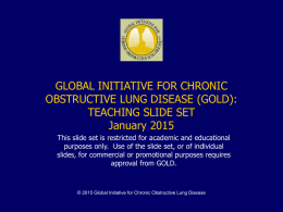 COPD - Global Initiative for Chronic Obstructive Lung Disease