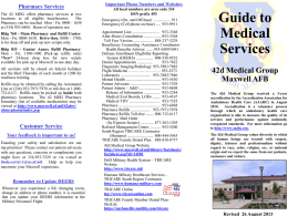 42d Medical Group Overview