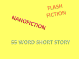 55 word story - Cobb Learning