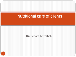 Chapter 7 Oral, Enternal, parenteral nutrition