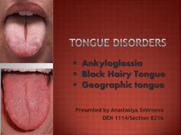 tongue disorders