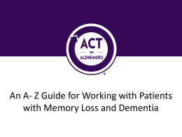 Care Coordination - ACT on Alzheimer`s