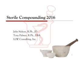 Sterile Compounding 2016