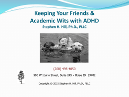 Multimodal Treatment Study of ADHD