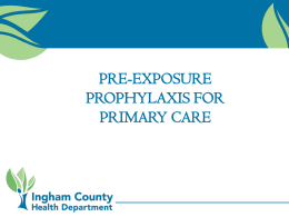 Pre-Exposure Prophylaxis (PrEP)