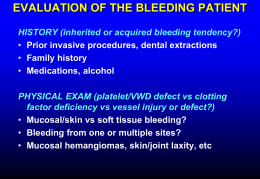 Heme emergencies (bleeding, transfusion)