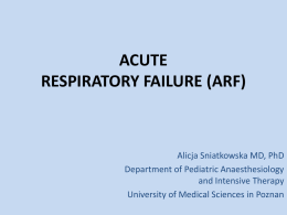 acute respiratory failure (arf)