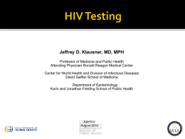 HIV Testing - UCLA Health