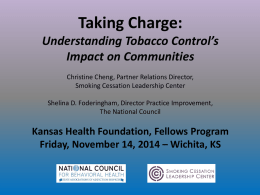 KHF_11-14-14x - Smoking Cessation Leadership Center