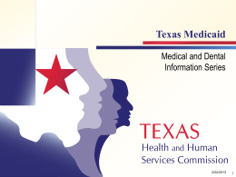 Texas Medicaid Curriculum