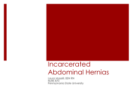 Incarcerated abdominal herniax