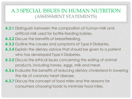 A.3 Special Issues in Human Nutrition