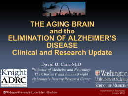 Preclinical Alzheimer Disease