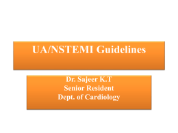 UA/NSTEMI Guidelines