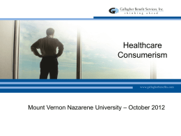 PowerPoint on Healthcare Consumerism