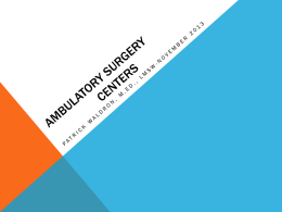 Ambulatory Surgery Centers - Texas Ambulatory Surgery Center