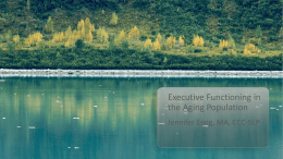 Executive Functioning in the Aging Population