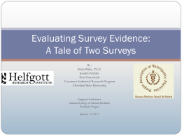 10.OANP Presentation Evaluating Survey Evidencex