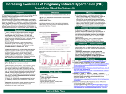Pregnancy induced hypertension